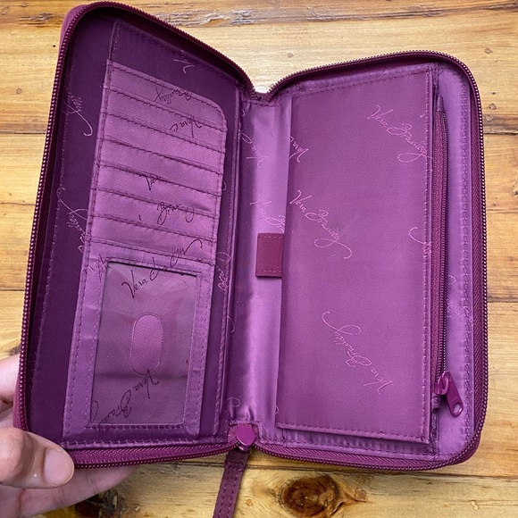Darling Purple Vera Bradley Wallet/ Wristlet - Picture 3 of 4